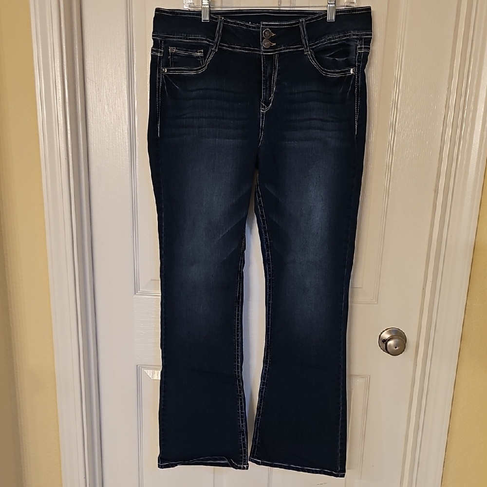 Wallflower Dark Indigo Boot Cut Jeans